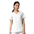 thumbnail image 1 of Red Panda Haut d'Uniforme Uni à Col en V pour Femmes à Deux Poches [TTP - 5TG, Livraison Gratuite], 1 of 1
