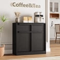 thumbnail image 1 of Kojooin 62 in Sideboard Buffet Cabinet, Large Coffee Bar Cabinet with 2 Doors, 2 Drawers and Adjustable Shelves, 1 of 6