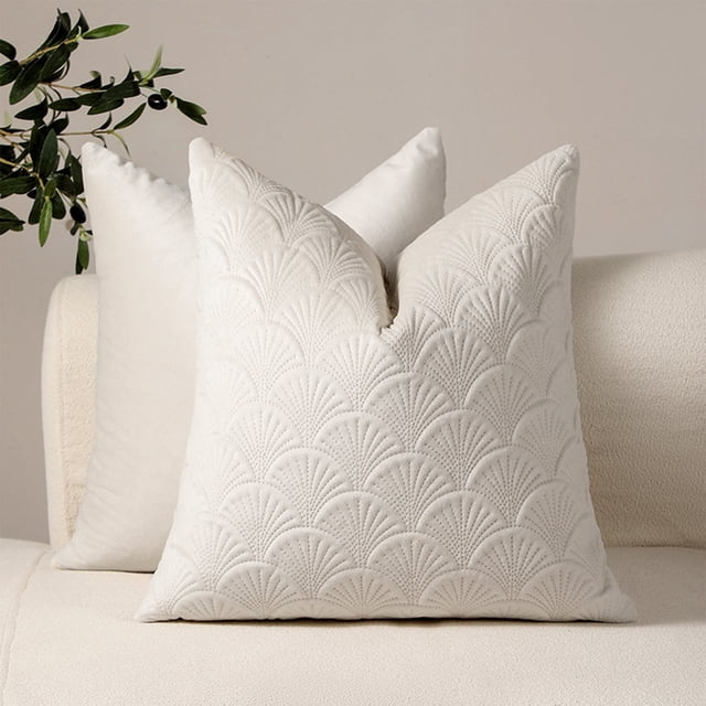 Tyidzon Pillow Covers Velvet Embossed Pillow Double-sided Different Pattern Cushion Cushion Cover