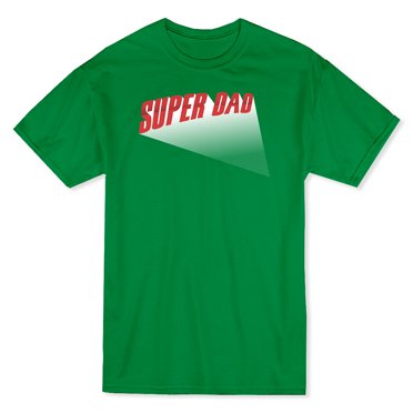 Super Dad Graphic Men's Kelly Green T-shirt