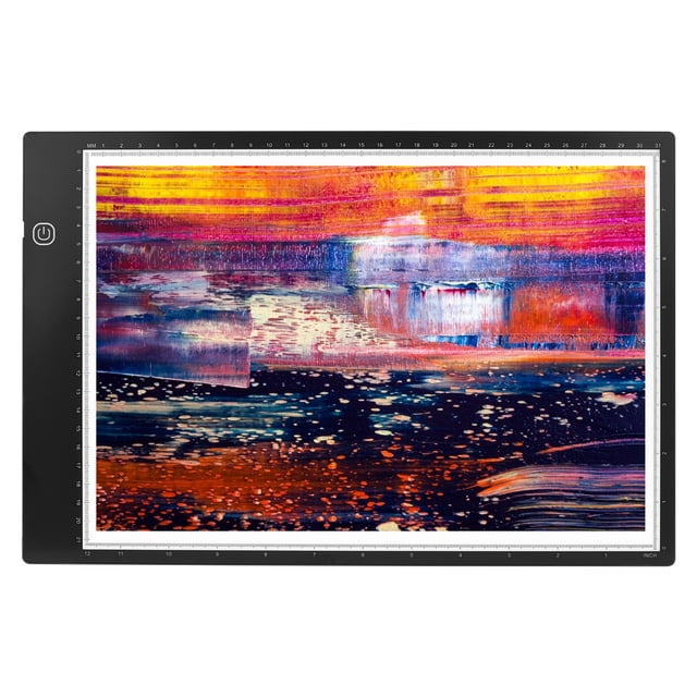 Amdohai A4 Copyboard Ultra-thin LED Light Pad Stepless Brightness Translucent Drawing Board USB Powered for Artist Animation Sketching Architecture Calligraphy Stenciling