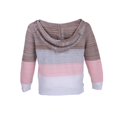 thumbnail image 4 of Women‘s Hooded Sweater Rib Knitted Long Sleeve Loose Fitting Pullover with Hood, 4 of 6