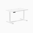 thumbnail image 1 of Desky Bureau de Jeu Assis-Debout Simple - Blanc / 47.2 x 29.5 Pouces avec Oeillets / Blanc, 1 of 10