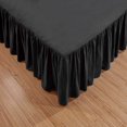 thumbnail image 3 of MesaSe Sheets & Beyond Solid Microfiber 14” Bed Skirt  Queen  White, 3 of 4