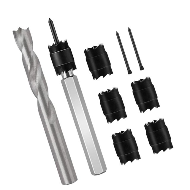 Ensemble de Coupe-Tige de Soudure HSS pour Perceuse, Outils de Puissance, Coupe-Trou en Métal Haute Résistance pour Soudure de Perceuse 9 Pcs