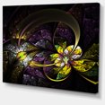 thumbnail image 2 of Dark Alien Digital Art Fractal Flower - Floral Canvas Art Print, 2 of 3
