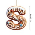 thumbnail image 3 of LSLJS 26 Letters Christmas Tree Decoration Pendant Christmas Tree Ornaments Personalized DIY Christmas Ornaments Christmas Decorations Xmas Tree Hanging Decor, 3 of 5