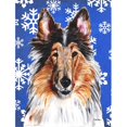 thumbnail image 1 of Carolines Treasures SC9766GF Collie Winter Snowflakes Flag Garden Size, 1 of 3