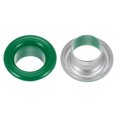 thumbnail image 4 of Unique Bargains 100PCS Grommets Eyelets 1/4 Inch (6mm) ID Hole Metal Self Backing Eyelet with Washers for Leather Green, 4 of 7