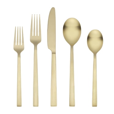 Better Homes & Gardens River Gold Satin 20Pc Flatware Set