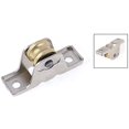thumbnail image 1 of 4X 1.6cm Dia Simple Rouleau Fenêtre Volet Poulie Portes Roue Argent + Or, 1 of 2
