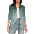 thumbnail image 2 of TIMIFIS Women's Casual Long Sleeve Open Front Lightweight Drape Cardigans-Green-7-XXLFall, 2 of 6