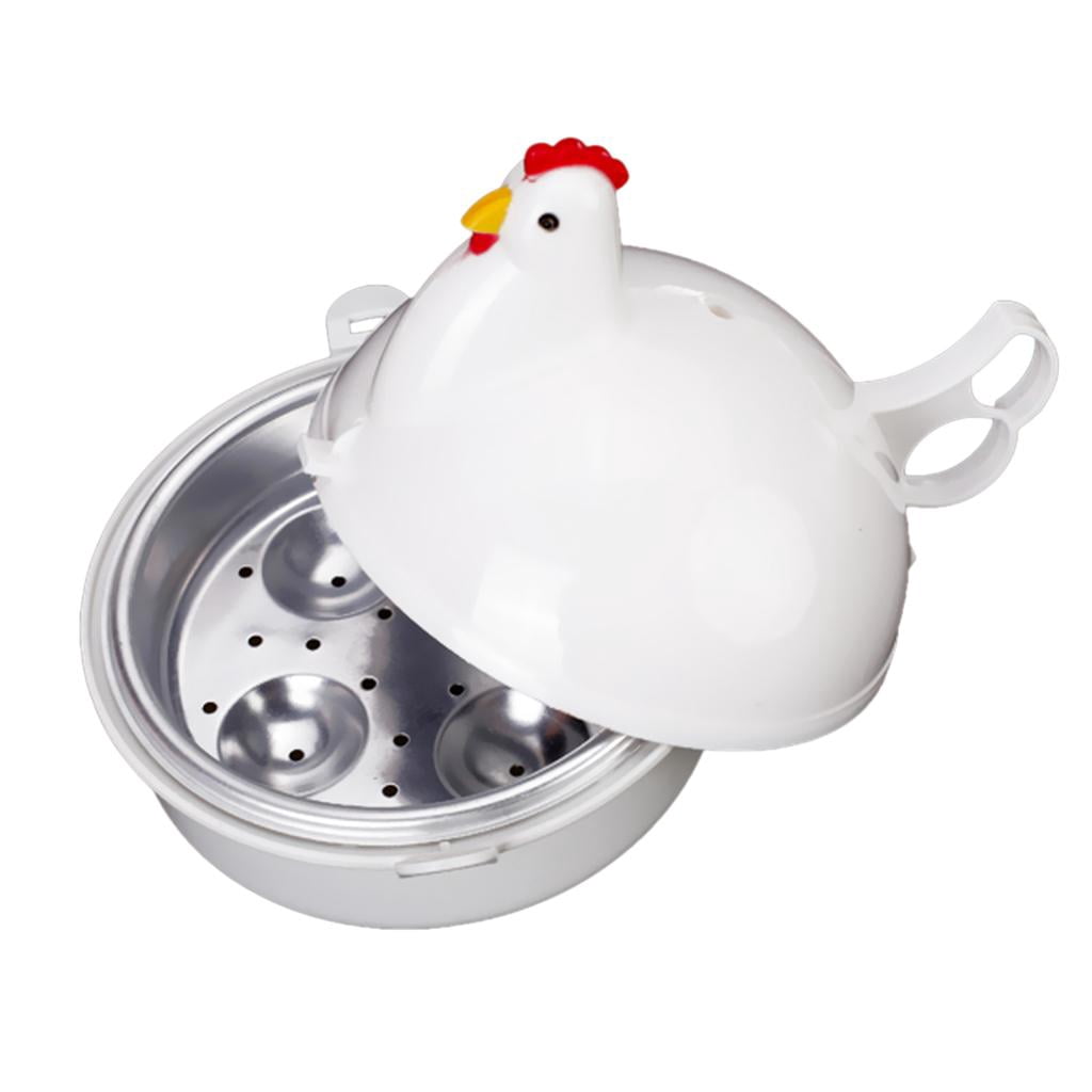 Microwave Egg Cooker Steamer Poacher Boiled 4 Eggs