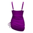 thumbnail image 4 of Women Swim Dress Swimsuits Slimming Mesh Sheer Sarong Wraps Bathing Suit, 4 of 5