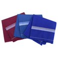 thumbnail image 2 of Royal Mart 06 Men's Cotton Handkerchief Set - 15+ Inches, Dark Striped, Multi-Color Handkerchief, 2 of 6