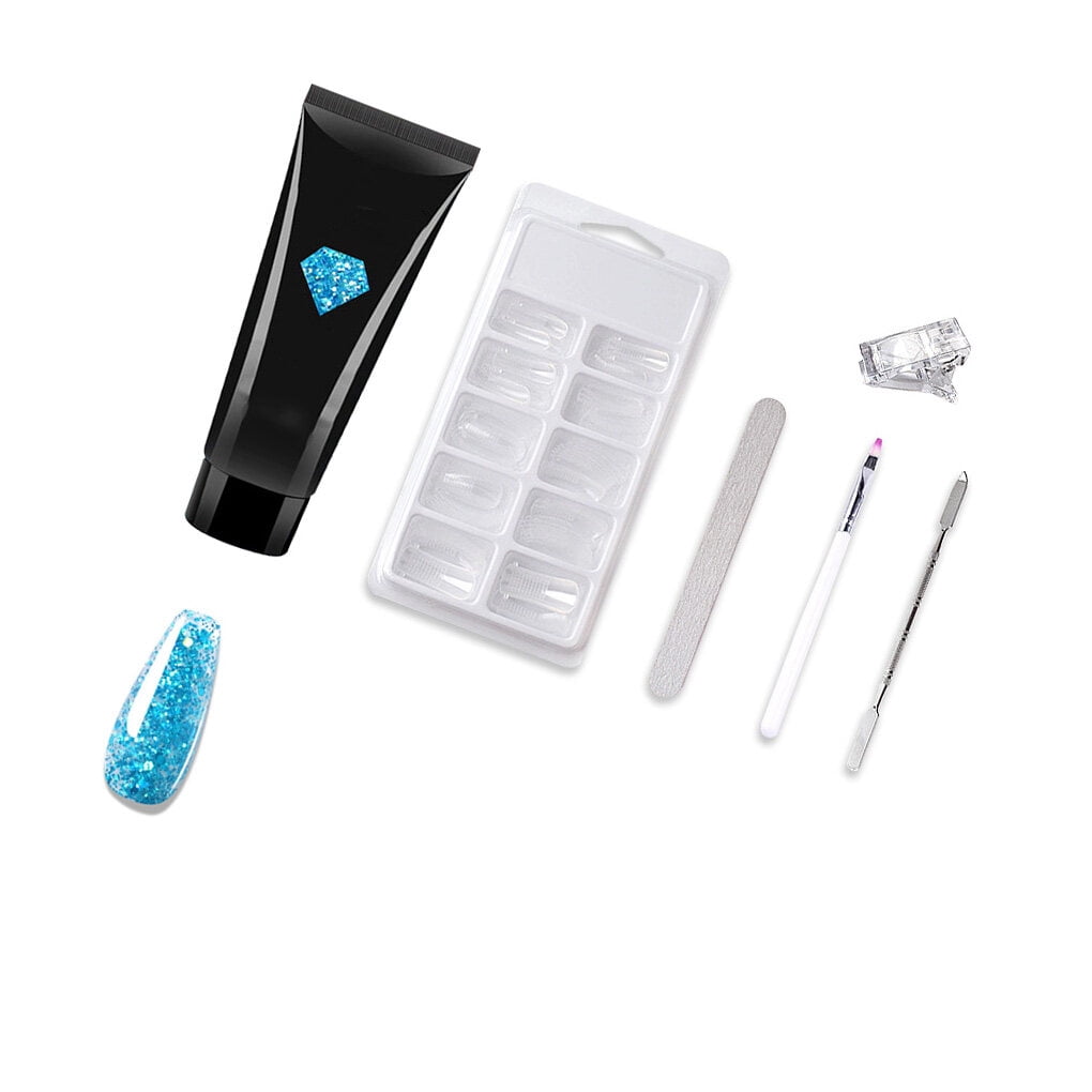Nail Extension Gel Set Nail Gel Kit Nails Starter Set Professional Kit Nail Manicure Salon Set for Beginners Type4