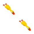 thumbnail image 3 of Transemion Squeaky Dog Toy Joy And Entertainment To Furry Friend Yellow And High Elastic Red bill duck 2Set, 3 of 6