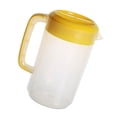 thumbnail image 3 of EeaseCA Large Capacity Milk Tea Measuring Kettle Beverage Storage Container With Lid Heat Resistant Cold Water Jug Plastic Juice Pitcher (2500ml Yellow), 3 of 8