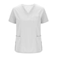 thumbnail image 3 of Neewe Scrubs Set for Women Nurse Uniform Jogger Suit Stretch Top & Pants with Drawstring Medical Nursing Uniform Set, 3 of 7