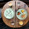 thumbnail image 5 of Dividing Tableware Set, Partitioned Plates with Spoon, Fork & Chopsticks, Kitchen Utensils Set for Family Meals, Space-Saving, Microwave Safe, Home & Kitchen Organization, 5 of 5