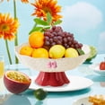 thumbnail image 4 of Rvkxad 9.84 Inch Multicolor Fruit Plate, High Value Snack Tray for Coffee Table Decor, Candy Plate, Serving Dish, 4 of 6