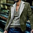 thumbnail image 1 of Qertyioot Tops for Men Fall Winter Casual Long Sleeve Button Fashion Jacket, 1 of 6
