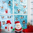 thumbnail image 2 of tredstone Snowman Face Stickers Set Funny PVC Christmas Expression Wall Decal DIY Self-adhesive Fridge Decoration, 2 of 6