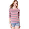 thumbnail image 4 of INSPIRE CHIC T-Shirt Décontracté Imprimé pour Femmes à Manches au Coude et Col Rond, 4 of 7