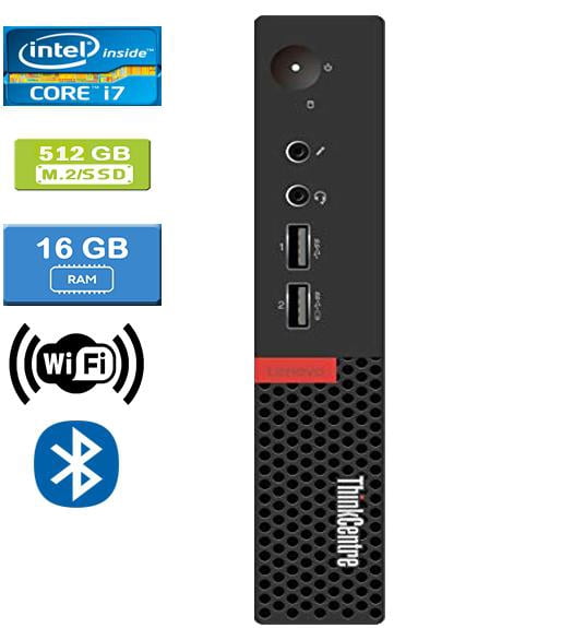 Refurbished: LENOVO M910 TINY Intel Core i7-6700T 2.80 GHz, 16GB, M.2/512GB SSD, Win 10 Pro