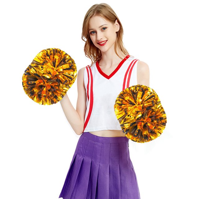 BKER Cheerleading Handheld Colorful Flower Event Sports Performance Activities Cheering Supplies Lightweight Handle Design Anti Slip Off
