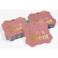thumbnail image 4 of Inkdotpot Real Gold Foil Bracket Shape Paper Hang Tags Love Is Sweet Wedding Favor Tags Pack Of 100, 4 of 6