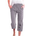 thumbnail image 1 of Pantalon à Jambe Grand pour Femmes Mode Pantalon Décontracté pour Femmes à Imprimé Élastique Ample Pantalon Droit à Jambe Grand avec Poche Pantalon à Jambe Grand Femmes Pantalon à Jambe Grand pour Femmes Pantalon à Jambe Droite Femmes, 1 of 5