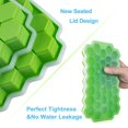 thumbnail image 2 of 2 PCS Premium Ice Cube Trays,Silicone Ice Cube Molds with Sealing Lid, 74-Ice Trays, Reusable, Safe Hexagonal Ice Cube Molds, for Chilled Drinks, Whiskey, Cocktail, Food, 2 of 7