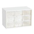 thumbnail image 1 of Desktop Organizer 9 Drawers Dustproof Multifunctional Easy to Clean Desk Storage Box for Jewelry Makeup Office School Home, 1 of 10