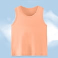 thumbnail image 2 of SROBPTY T-Shirts Garçons Filles, T-Shirt de Base pour Enfants Uni à Col Rond d'Été Décontracté Confortable et Respirant Orange 2 Ans, 2 of 5