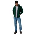 thumbnail image 4 of Hanes Mens ComfortBlend EcoSmart Full Zip Hoodie, M, Deep Forest, 4 of 7