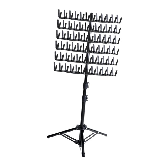Milaget Braiding Hair Rack 144 Pegs Display Stand for Braiding for Stylists Braiders black