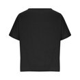 thumbnail image 4 of Timegard Hauts pour Femmes Été Coton Lin Manches Courtes Col Rond Léger T-Shirt Basique Décontracté Ample Hauts, 4 of 6