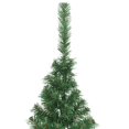 thumbnail image 4 of vidaXL Artificial Half Christmas Tree with Stand Green 180 cm PVC, 4 of 5