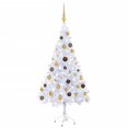 thumbnail image 1 of vidaXL Artificial Pre-lit Christmas Tree with Ball Set 120cm 230 Branches, 1 of 5