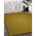 thumbnail image 3 of Ahgly Company Tapis d'Intérieur Lavable à la Machine, Carré, Transitionnel, Bronze Foncé Brun, Tapis de Zone, 6 Pieds Carré, 3 of 7