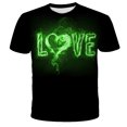 thumbnail image 2 of RKSTN Chemises pour Hommes Manches Courtes Mode Décontractée Col Rond Chandail à Enfiler Imprimé T-shirt à Manches Courtes Haut Chemises Hawaïennes pour Hommes, 2 of 3