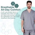 thumbnail image 3 of M&M SCRUBS Men's Scrub Set Medical Scrub Top and Pants, 3 of 7