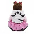 thumbnail image 2 of Realistic Reborn Doll 22 Inch Lifelike Handmade Soft Body Toy Reborn Baby Girl with Panda Gift Set, 2 of 6