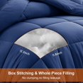 thumbnail image 2 of All Season Queen Comforter Set Soft Quilted Down Alternative Comforter+ Pillow Shams with Corner Tabs Winter Summer Warm Fluffy Machine Washable (Queen ), 2 of 7