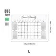 thumbnail image 3 of OfficeCraft Stationery Wall Acrylic Weekly Planner Board Clear Calendar for Reusable Daily To Do List and Schedule Management, 3 of 6