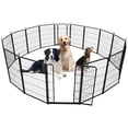 thumbnail image 2 of EDTara Parc de Jeu en Métal Portable et Robuste, Parc d'Exercice Pliable Résistant à la Rouille avec Porte Sécurisée, Clôture Idéale pour Petits Animaux pour une Utilisation Intérieure et Extérieure, 2 of 7