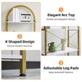 thumbnail image 4 of 5-Tier Arched Bookshelf, Industrial Style Open Bookcase with Metal Frame, Freestanding Display Shelving Unit for Living Room, Bedroom, Office Storage, 4 of 8
