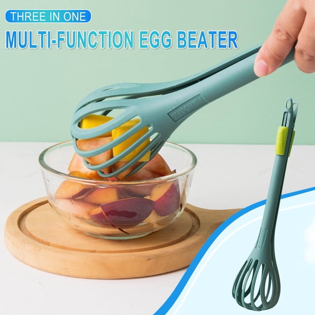 Dvkptbk Whisk Batteur d'Oeufs Polyvalent pour Cuisine, Pince Alimentaire, Facile à Utiliser, Gadgets de Cuisine
