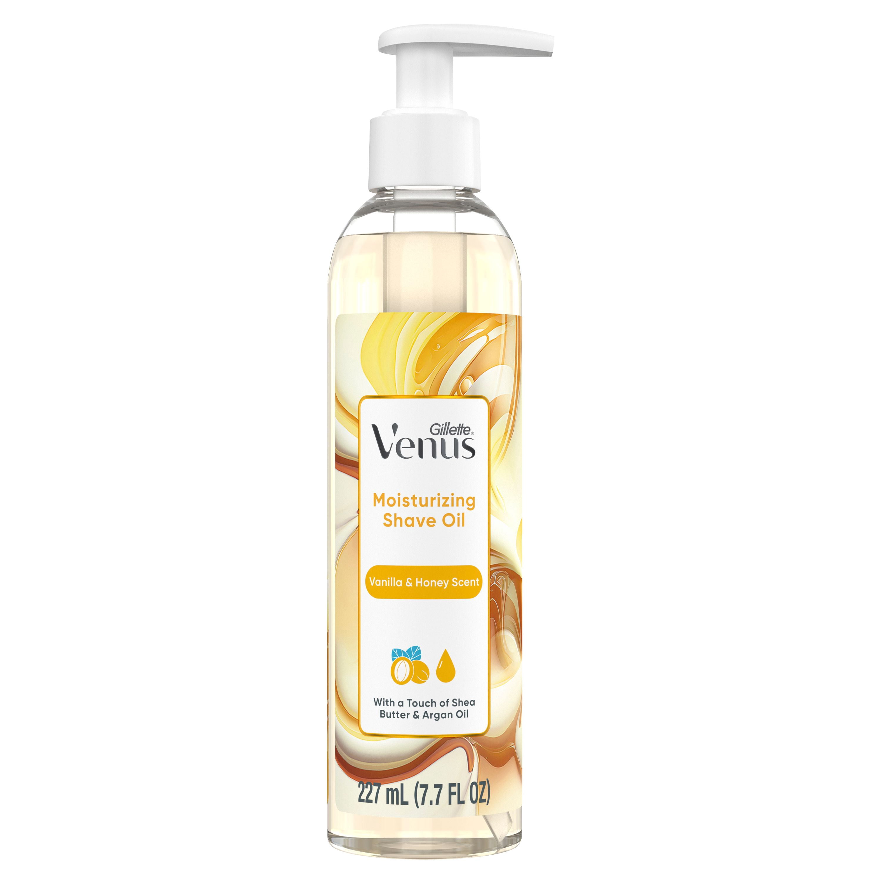 Gillette Venus Moisturizing Shave Oil, Vanilla & Honey Scented
